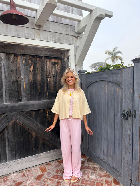 Coastal Cardigan // Butter Yellow